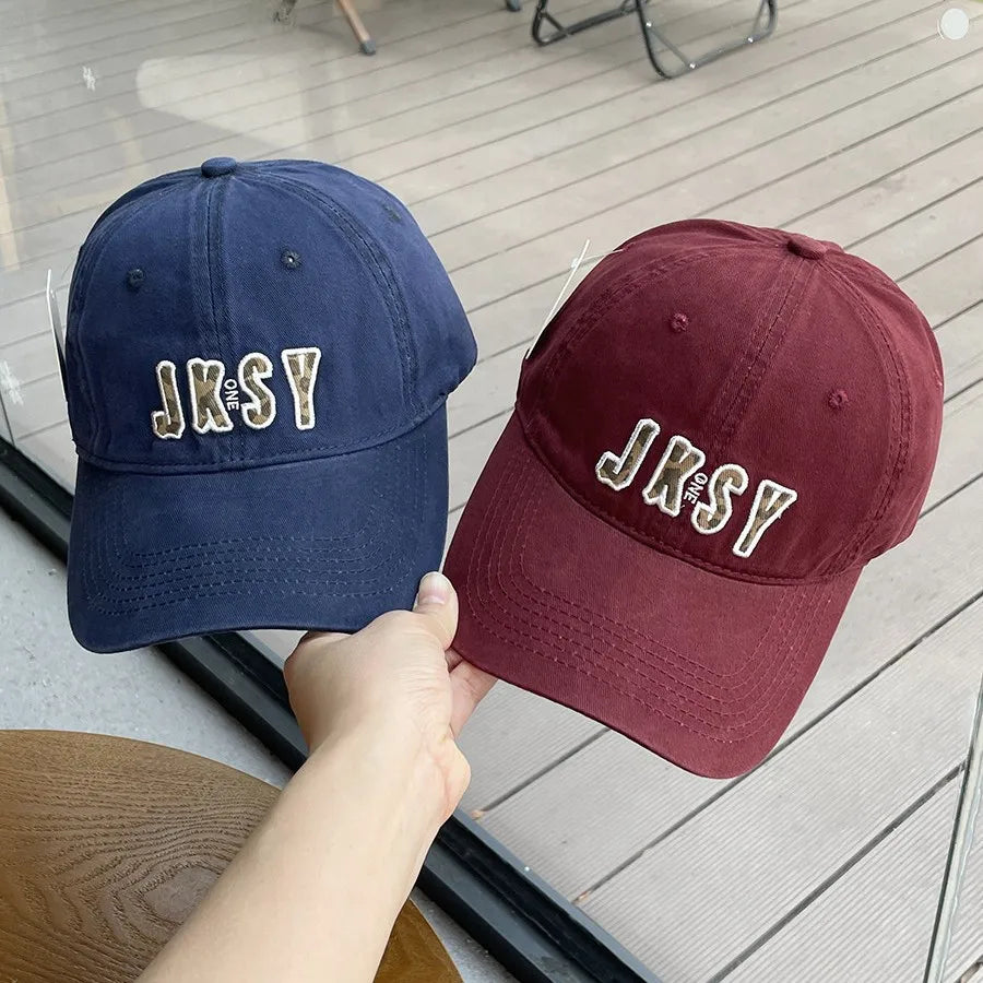 Simple Letter Embroidered Baseball Cap Spring Summer