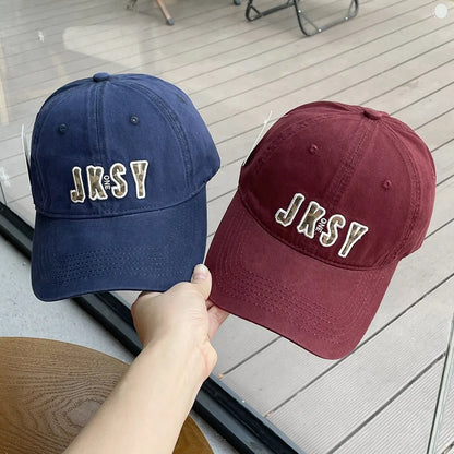 Simple Letter Embroidered Baseball Cap Spring Summer