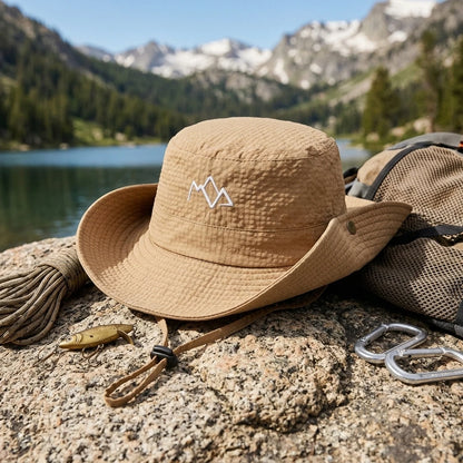 Fisherman Hat Unisex Embroidered Design Breathable Outdoor