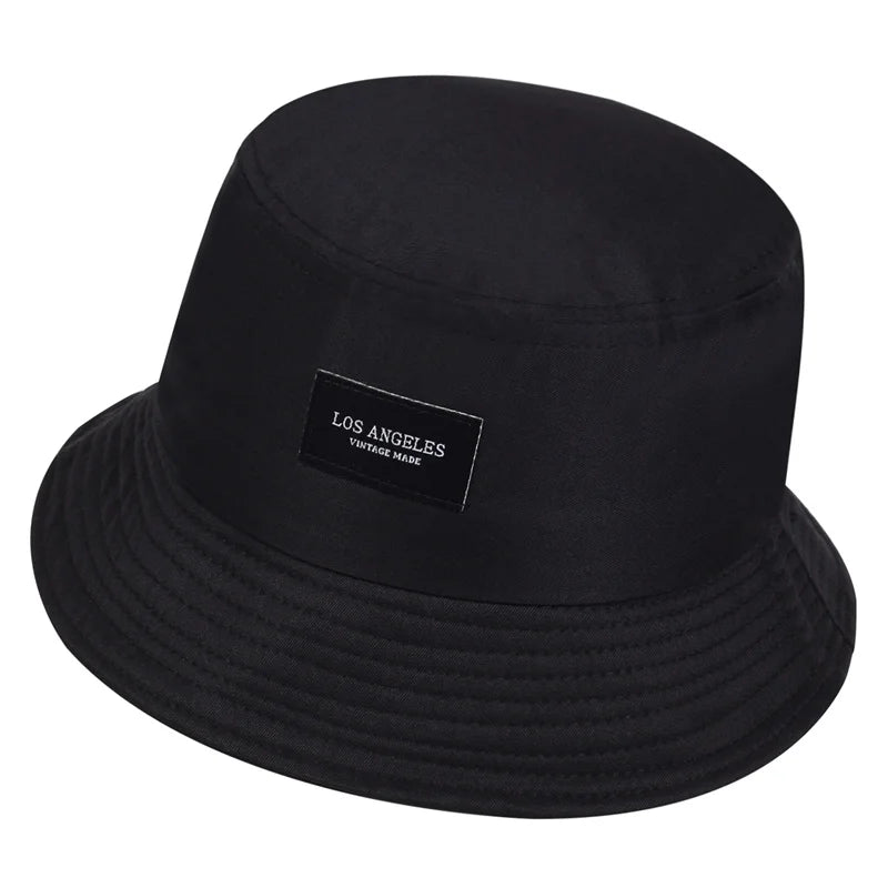 Los Angeles Bucket Hat Letter Embroidered Hip Hop panama Hats for Men