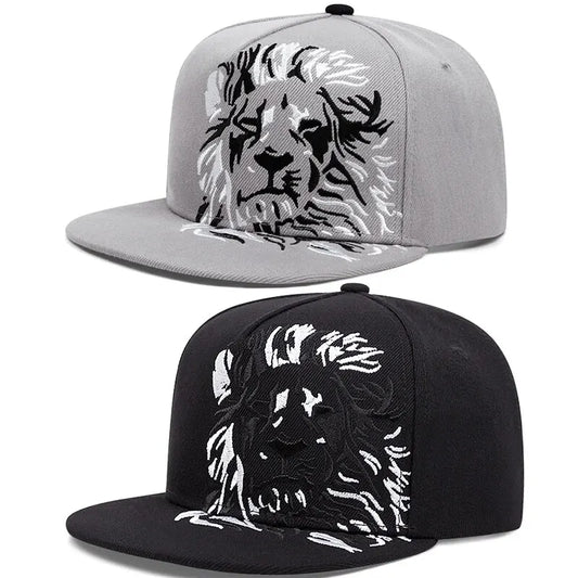 Men Women Lion Embroidered Baseball Cap Summer