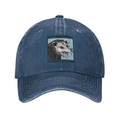Let's Eat Trash Get Hit By A Car Baseball Cap Hip Hop Women Men's