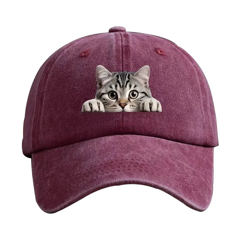 Fashion Washed Cotton Denim Baseball Caps Men Women Vintage