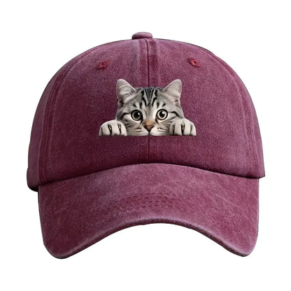 Fashion Washed Cotton Denim Baseball Caps Men Women Vintage