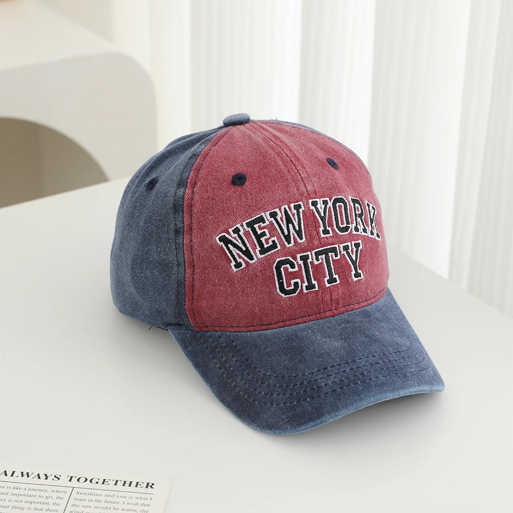 Pure Cotton Multi Color Embroidered Letter Soft Brimmed Baseball Cap For Outdoor Leisure and Sun Protection Beanie Cap