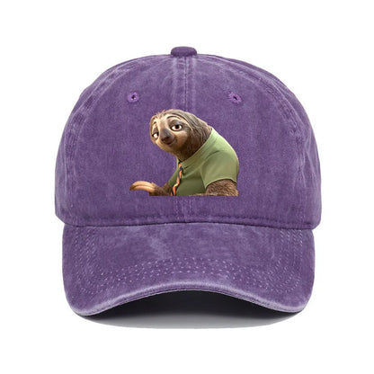 Cartoon Zootopia Three-toedSloth Baseball Cap