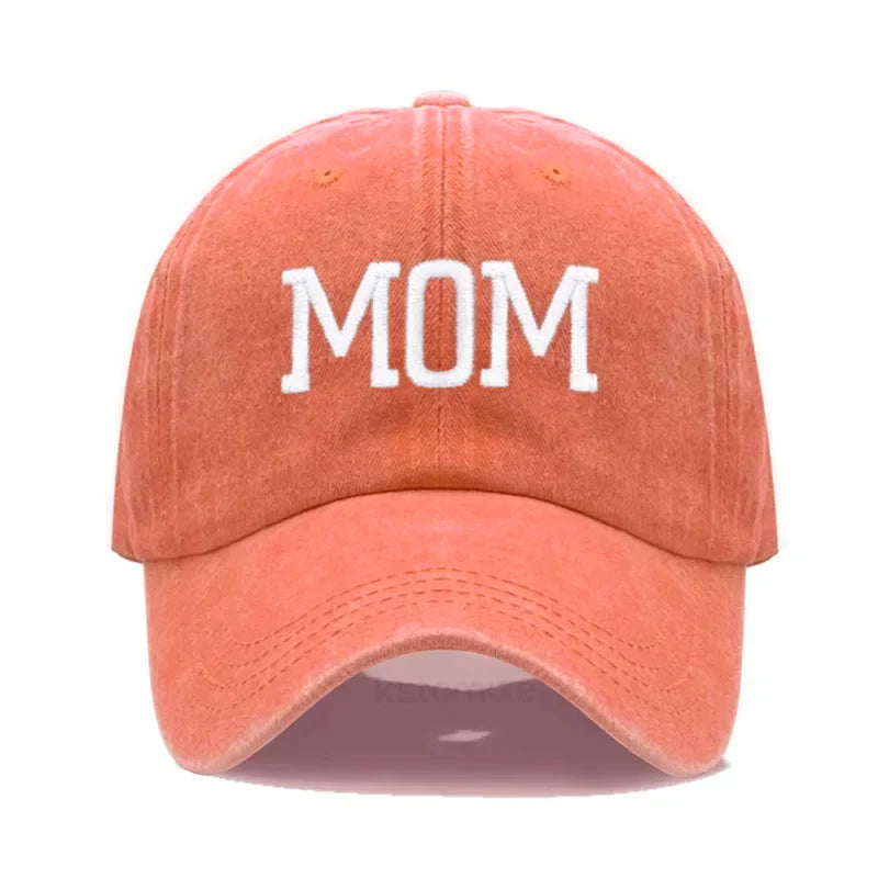 DAD MOM Embroidery Pure Cotton Baseball Cap Fashion Sport Golf Caps Sun Hat