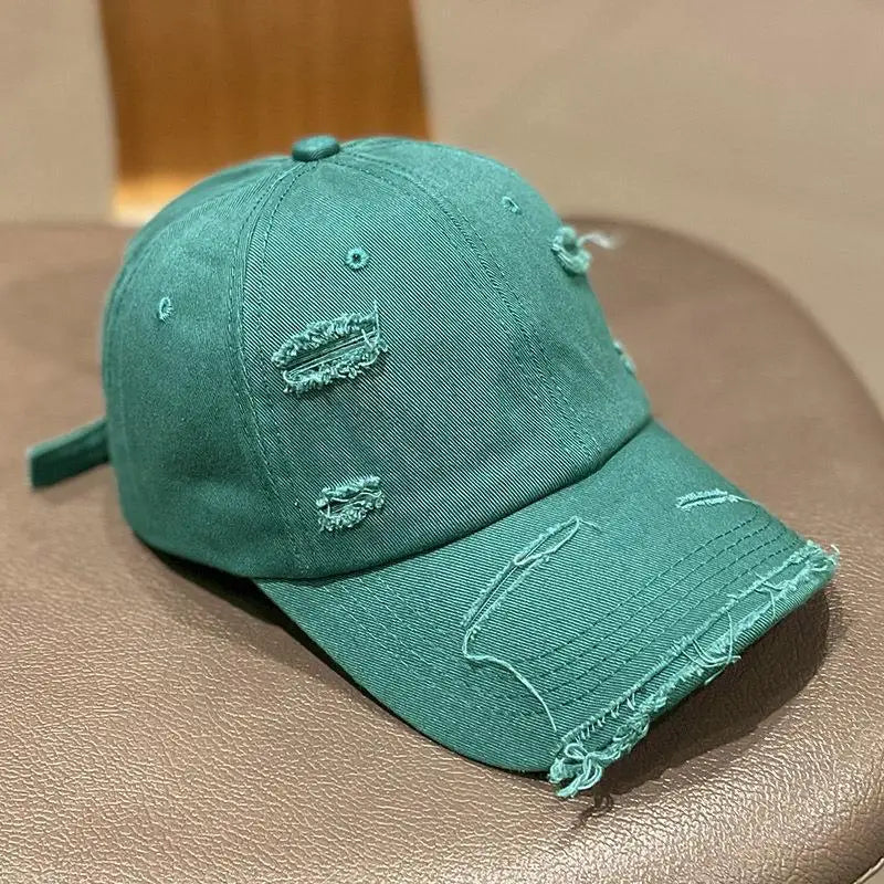Retro Women Baseball Cap Solid Color Snapback Hat