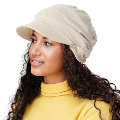 Stylish Breathable Slouch Hat Satin Lined Adjustable