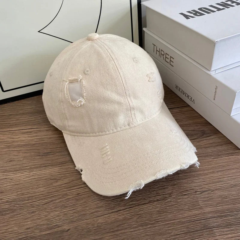 Denim Baseball Cap For Women And Men Vintage Caps
