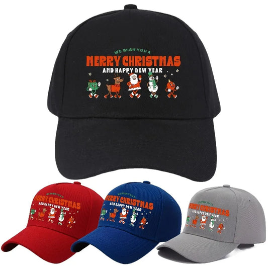 1pc Festive Christmas Warm Baseball Cap for Men