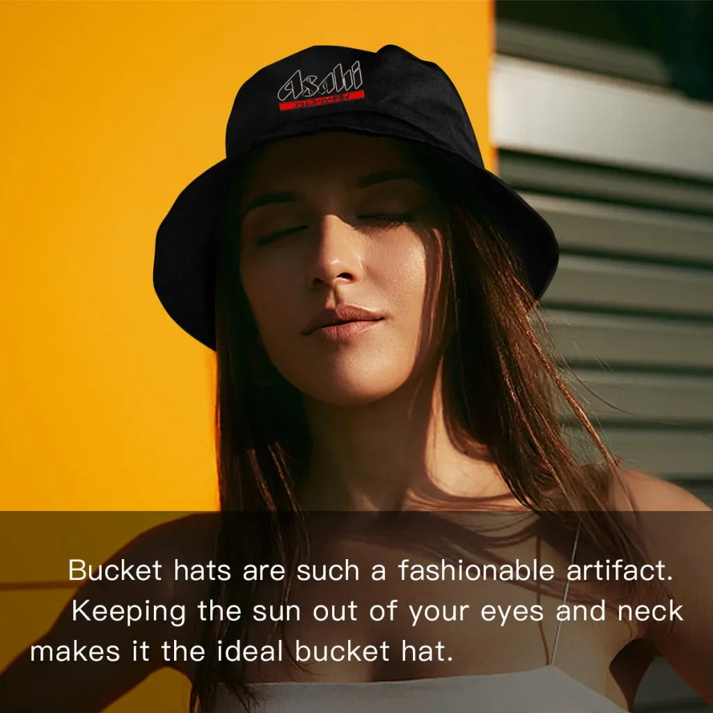 Top Asahi Jirayareta Spring Summer Bucket Hat