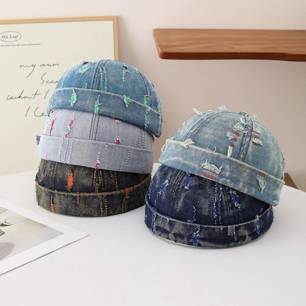 Broken Denim Docker Cap