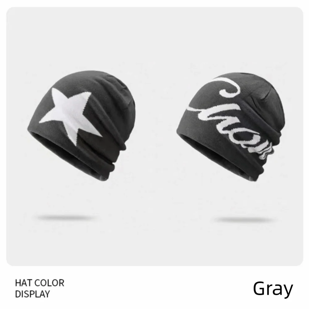 Hip Hop Letter Knitting Cap Hat Y2k Cold Cap Outdoor