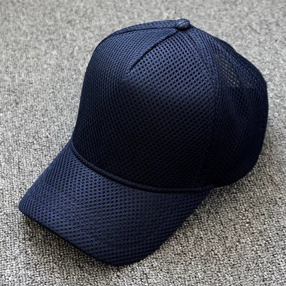 Men's Mesh Baseball Cap Summer Breathable High Crown Sun Hat