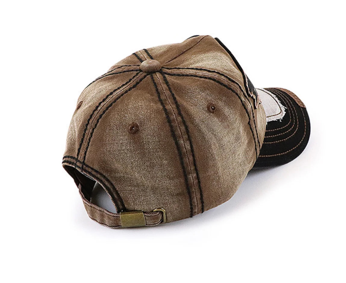 Vintage Washed Embroidered Baseball Cap Fashion Hat for Men And Women