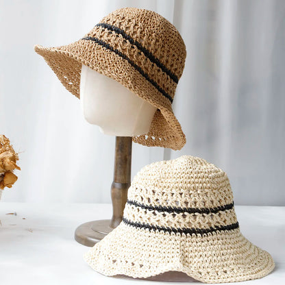 2024 Women Straw Hats Crochet Hat Bucket Hat