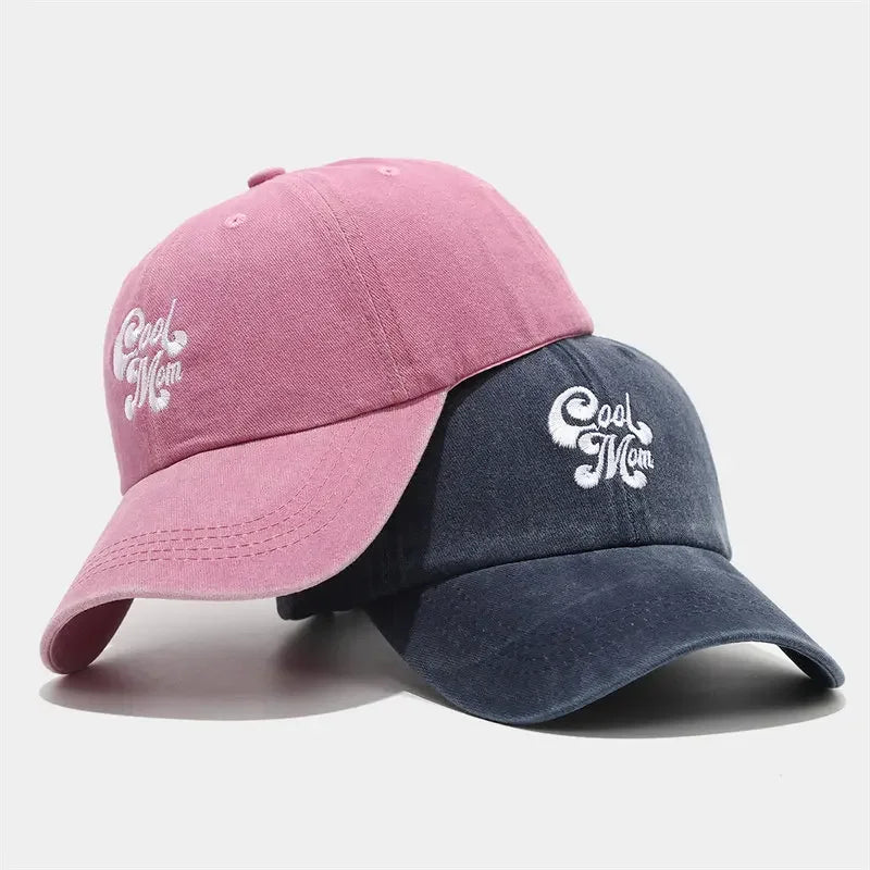 Four Seasons Cotton Geometric Embroidery Casquette Baseball Cap