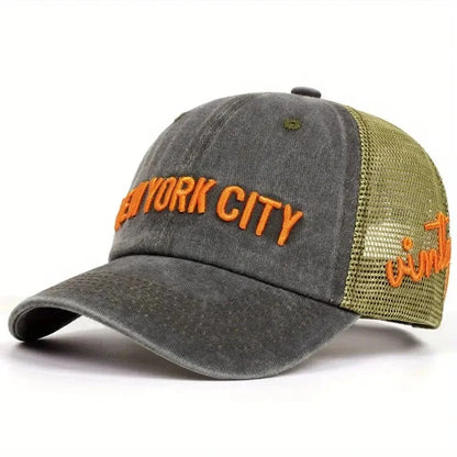 Unisex NY Letter Embroidery Snapback Baseball Caps Spring and Autumn