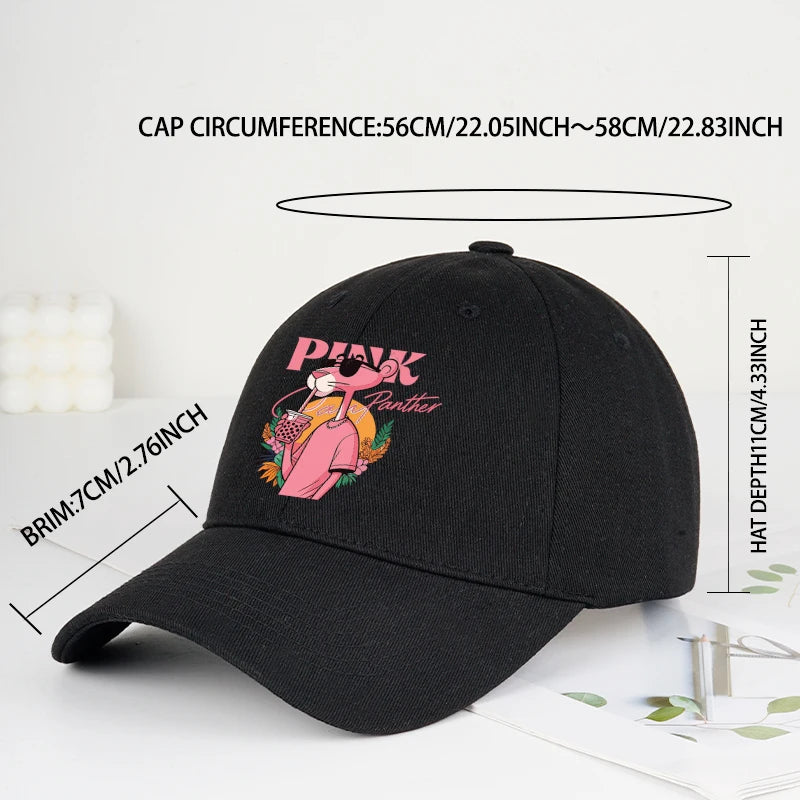 Cute Pink Leopard Print Baseball Cap