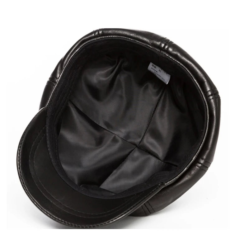 Winter Sheepskin Octagonal Hat For Women