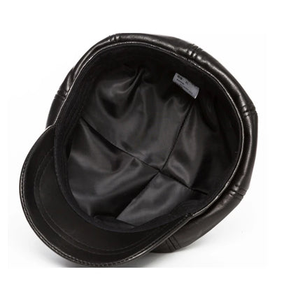 Winter Sheepskin Octagonal Hat For Women