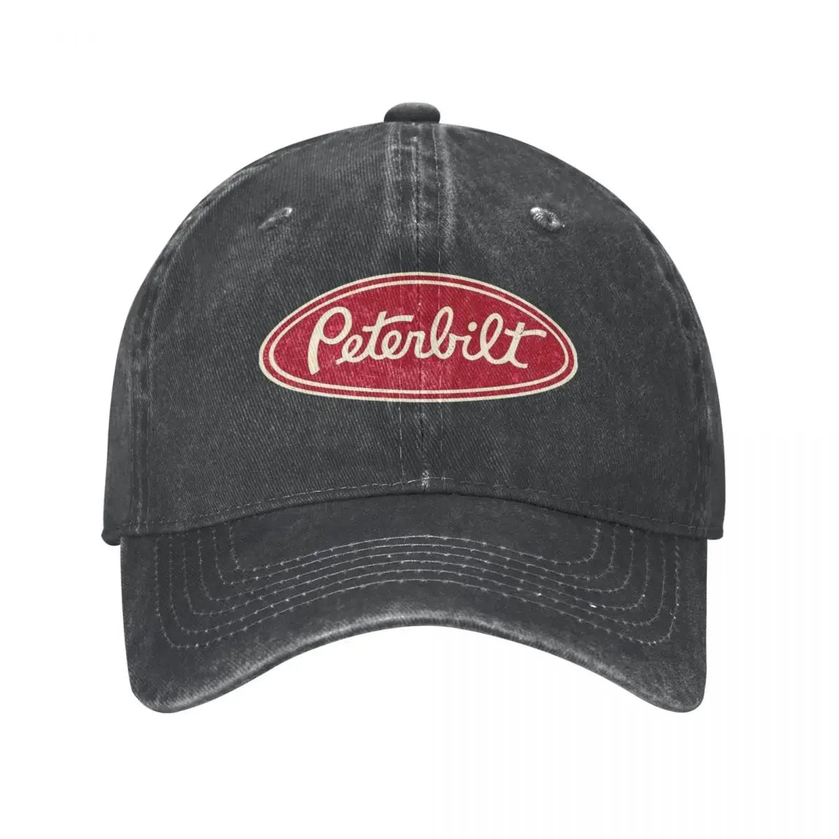 Peterbilt Truck Car Racing Vintage Baseball Cap Vintage Distressed Denim Snapback Hat