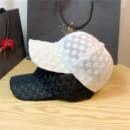 Flower Baseball Cap Sun Protection Duckbill Hat