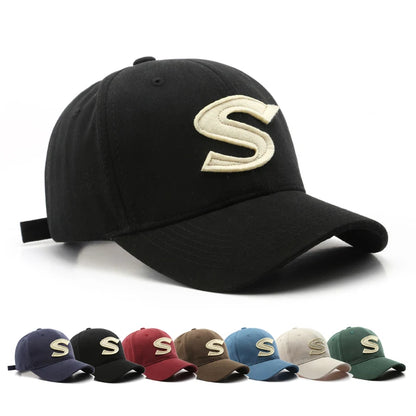 Baseball Cap S Letter Cap Sun Hat Spring Autumn Baseball Cap Breathable Outdoor Leisure Hats