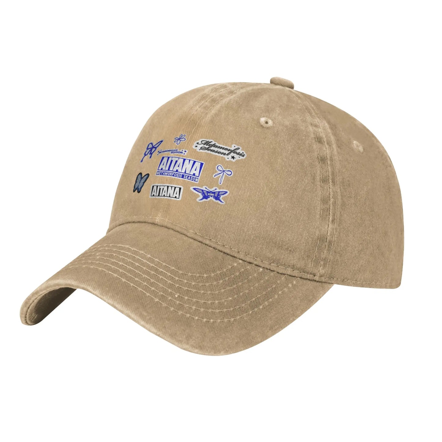 Butterfly Aitana Baseball Cap Classic Distressed Denim Singer Album Tour Snapback Cap