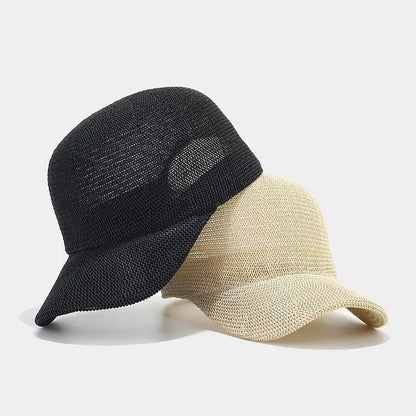 2024 New Summer Breathable Straw Baseball Cap Men