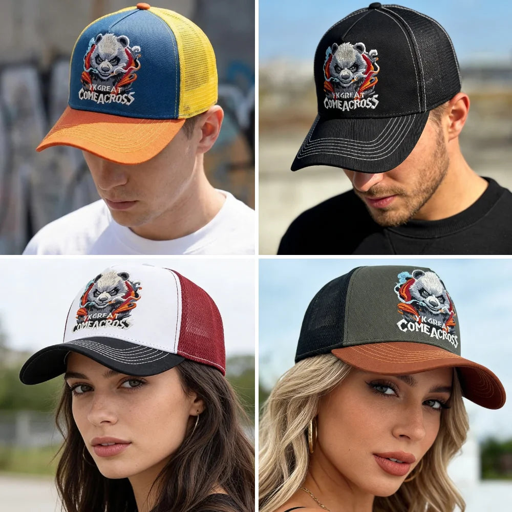Unisex Cool Panda Embroidered Baseball Cap For Men Women