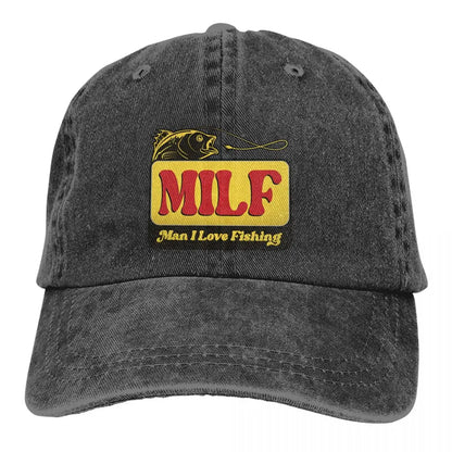 MILF Man I Love Fishing Baseball Cap Men Hats Women