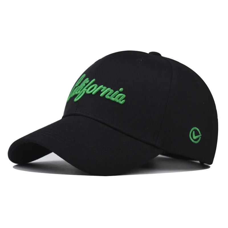 Mens Baseball Cap 3d California Embroidery Dad Hat