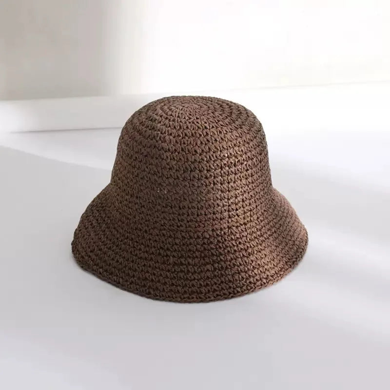 Beach Korean Straw Hat Summer Women Visor Bucket Hat