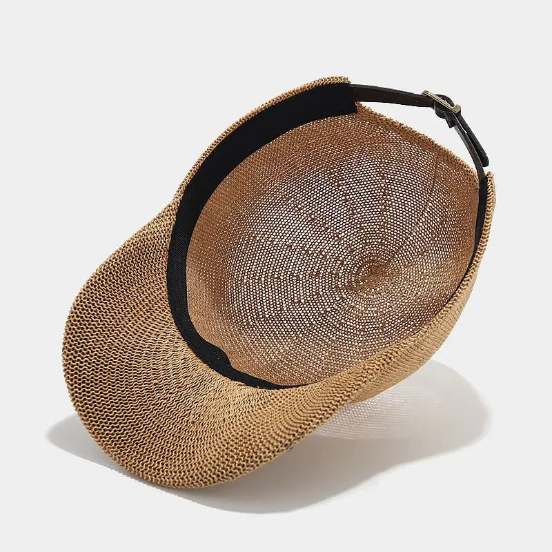 2024 New Summer Breathable Straw Baseball Cap Men