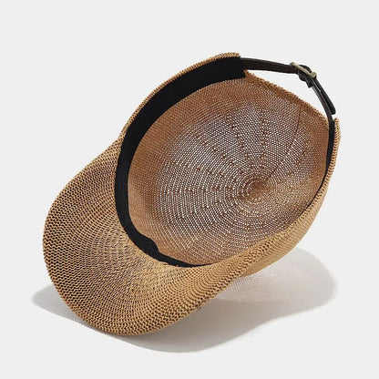 2024 New Summer Breathable Straw Baseball Cap Men