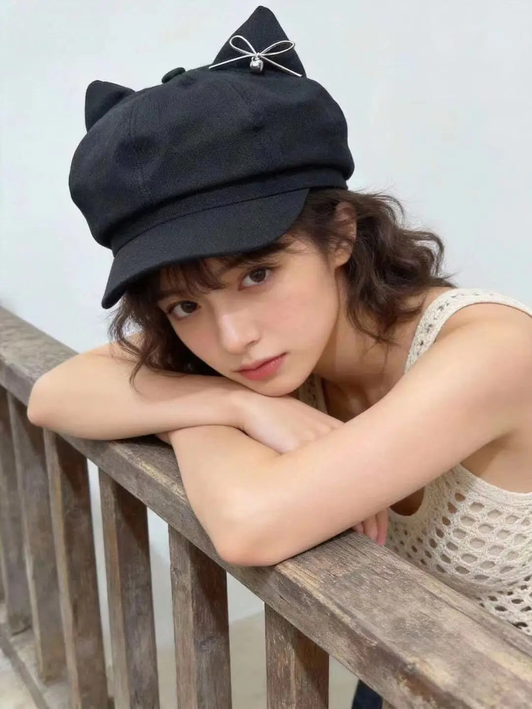 Women Cute Ear Octagonal Beret