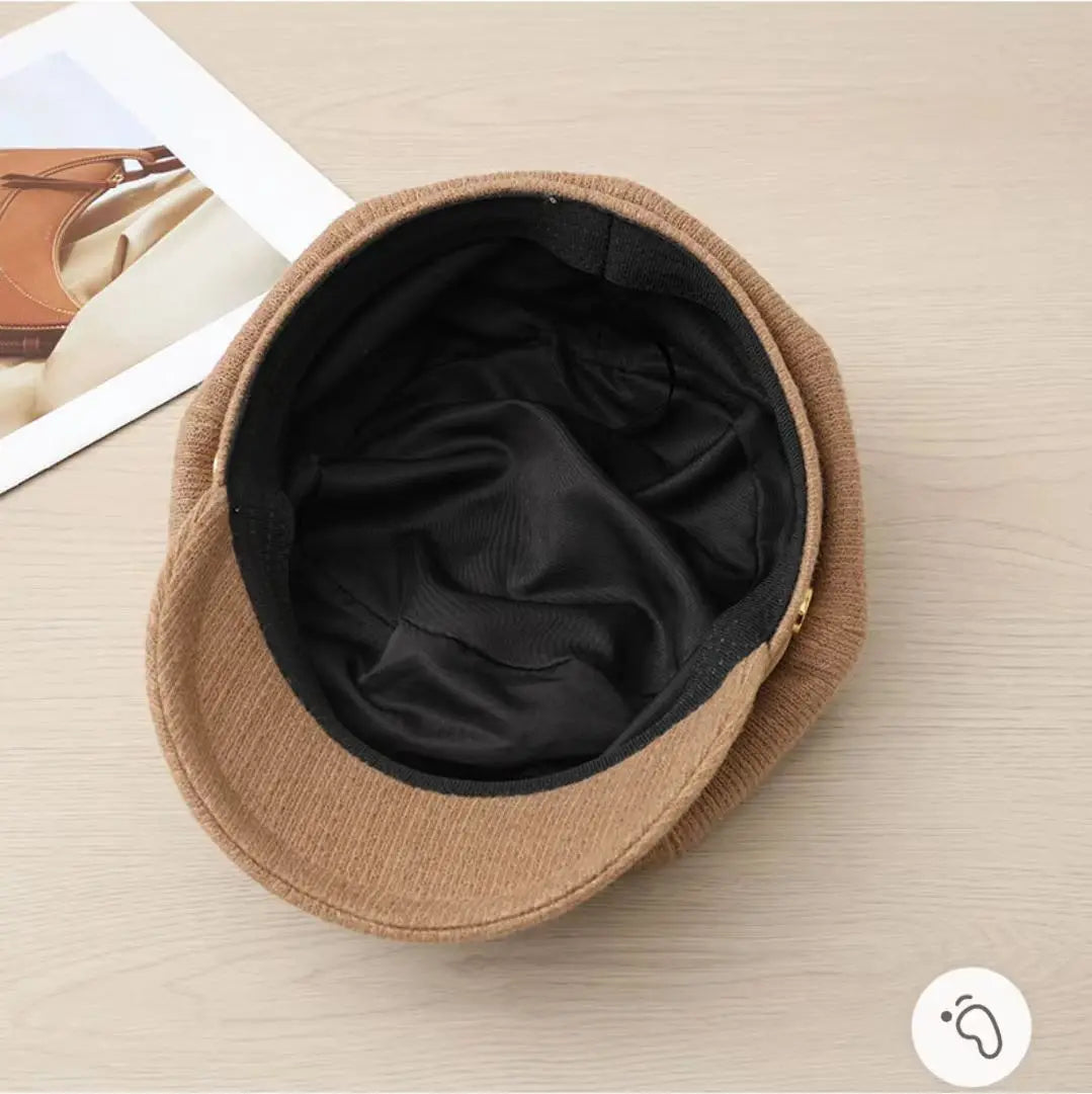 Women's Autumn And Winter Octagonal Beret Duck Tongue Painter Hat