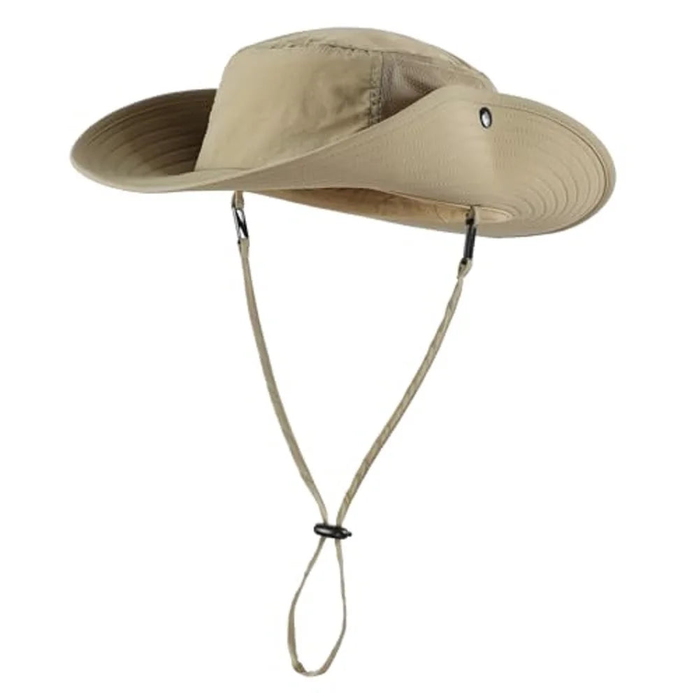 UPF50+ Men Sun Hat Wide Brim Adjustable Women UV Protection Beach Bucket