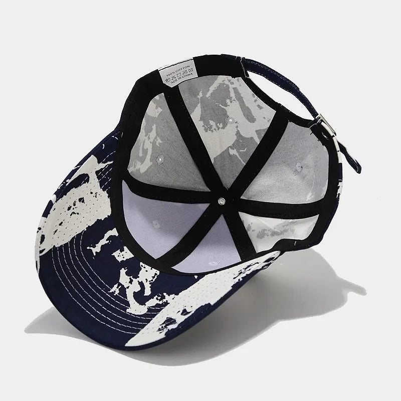 Four Seasons 8 Style Cotton Graffiti Print Casquette Baseball Cap