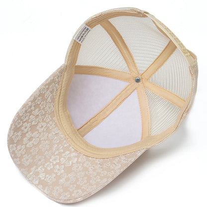 New Print Mesh Caps Fashion Women Baseball Cap