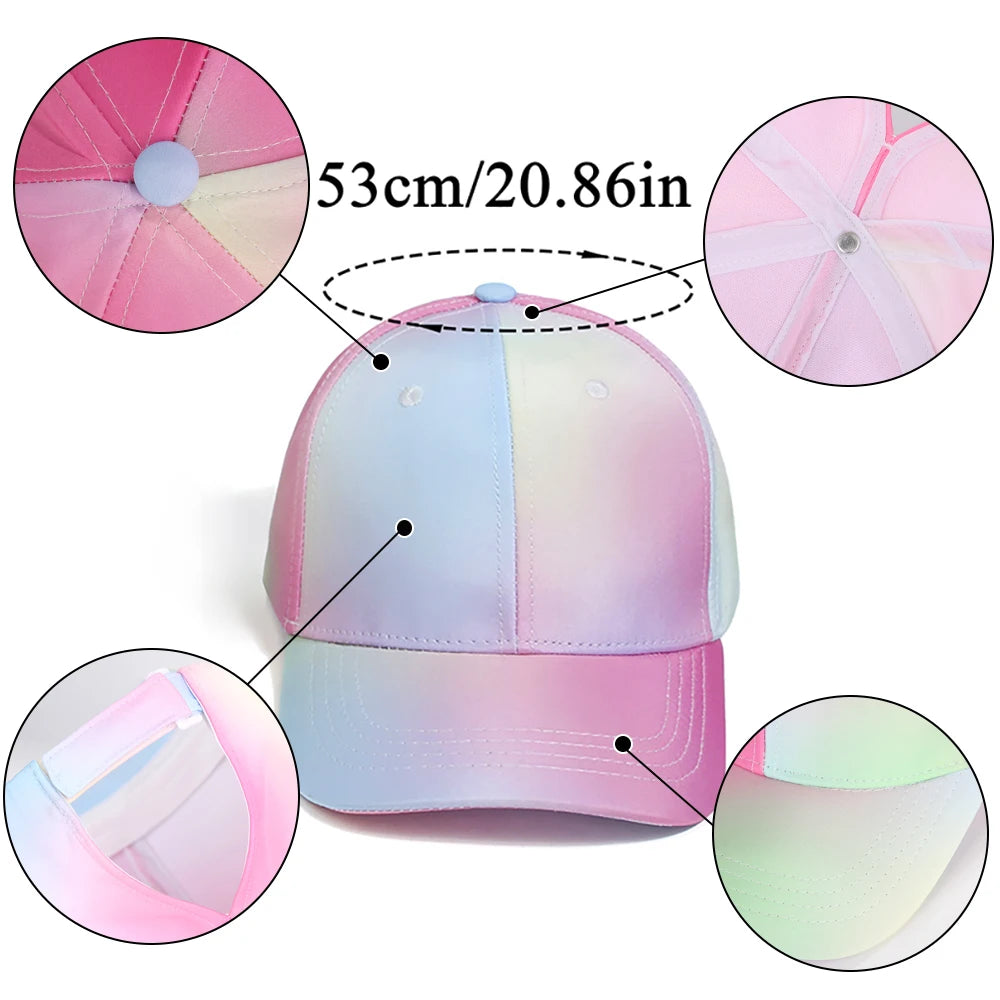 Fashion High Ponytail Kids Boy Hat Sun Hats Baseball Caps Baby Children Peaked Caps Hat