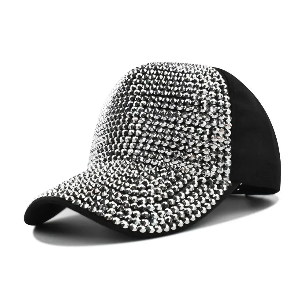 Fashion Luxury Vintage Sunscreen Hats Rhinestones Baseball Caps