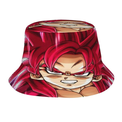Street Dragon Ball Z Bucket Hat Woman Packable Camping Japan Cartoon Fishing Fisherman Cap Summer