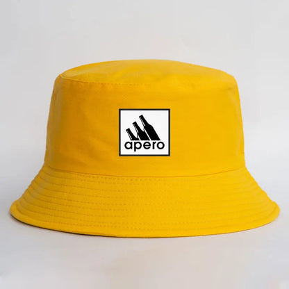 Adult Pastis Apero Bobs Man Reversible Bucket Hat Woman Outdoor Sports Fisherman Cap
