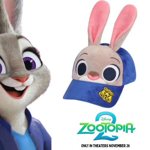 Zootopia Judy Nick Cute Versatile Warm Windproof Outdoor Casual Fashion Plush Baseball Cap Anime Cartoon Surprise Gift for Fans