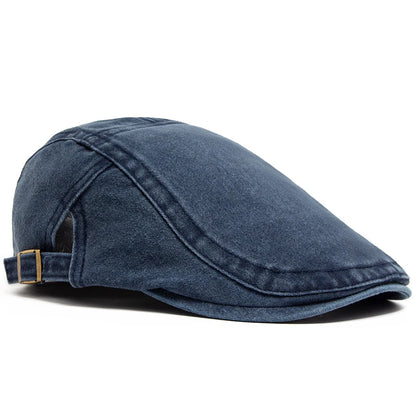 New Vintage Cotton Beret Men Women Fashion Flat Visor Cap