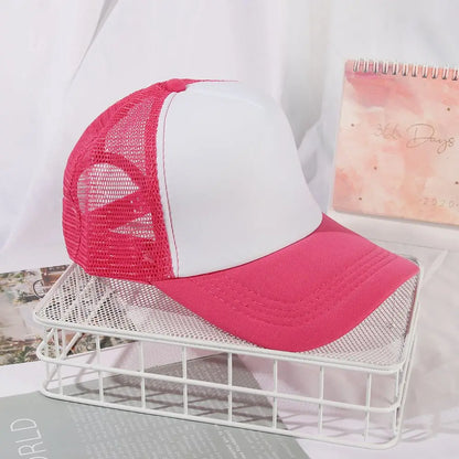 1PC Fashion Unisex Plain Baseball Cap Flat Visor Cap  Mesh Curved Men Women