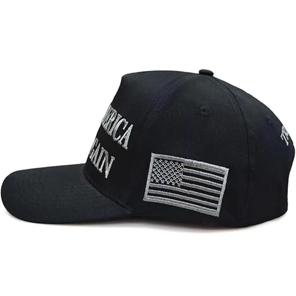 1Pc Black Hat Never Surrender Maga Hat Us Embroidered Baseball Hat Black